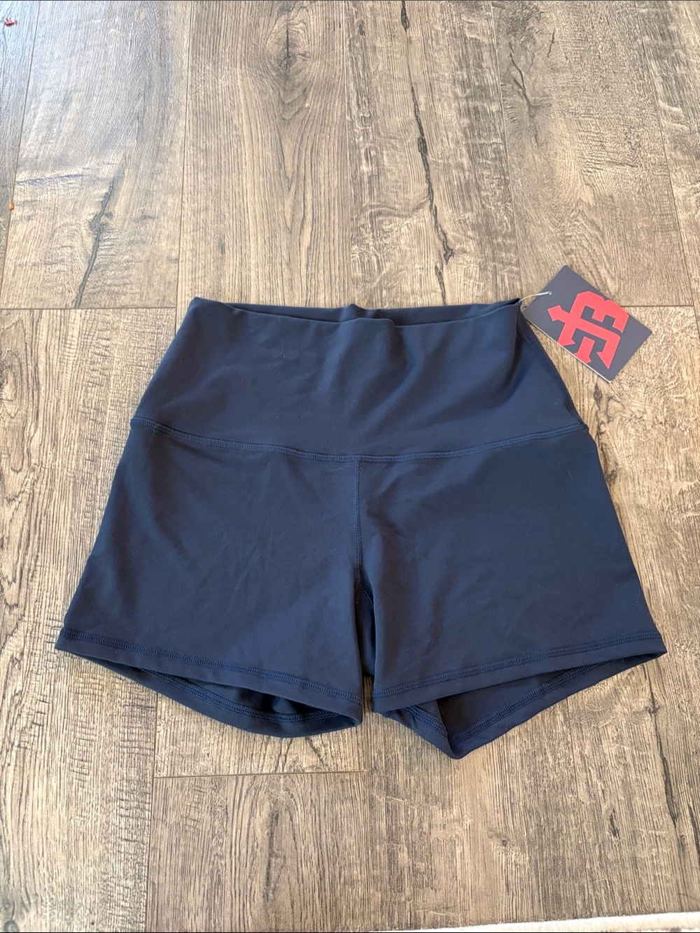 Born Primitive Navy High-Rise Athletic Shorts size Medium NWT
